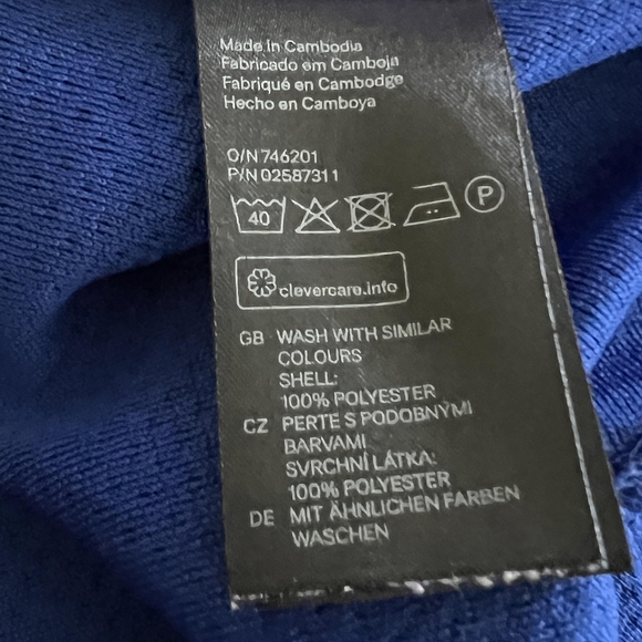 H & M Cobalt Blue peplum hem Shell Top Small - Picture 5 of 5